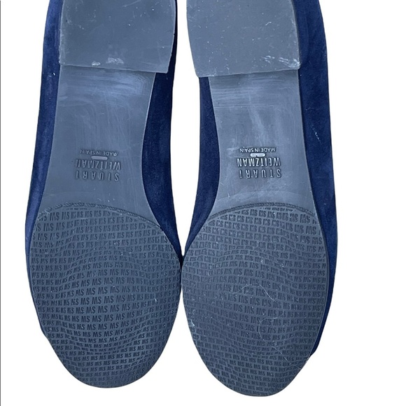 Stuart Weizmann Lingo Silver Stud Cap Slip On Loafers Flats 5.5M - Picture 6 of 10